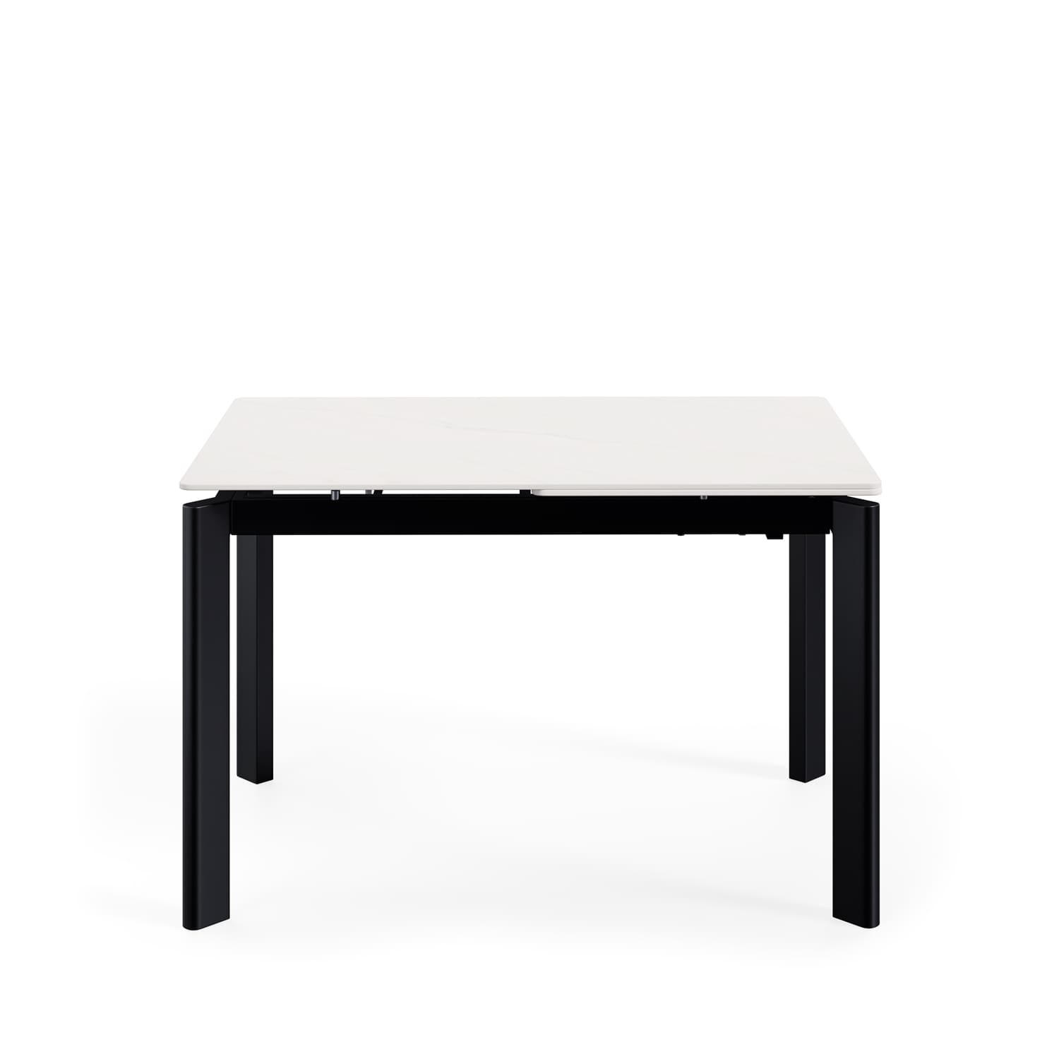 Rozkladacie stôl STANCE 120 (180) x 80 cm biely/čierny