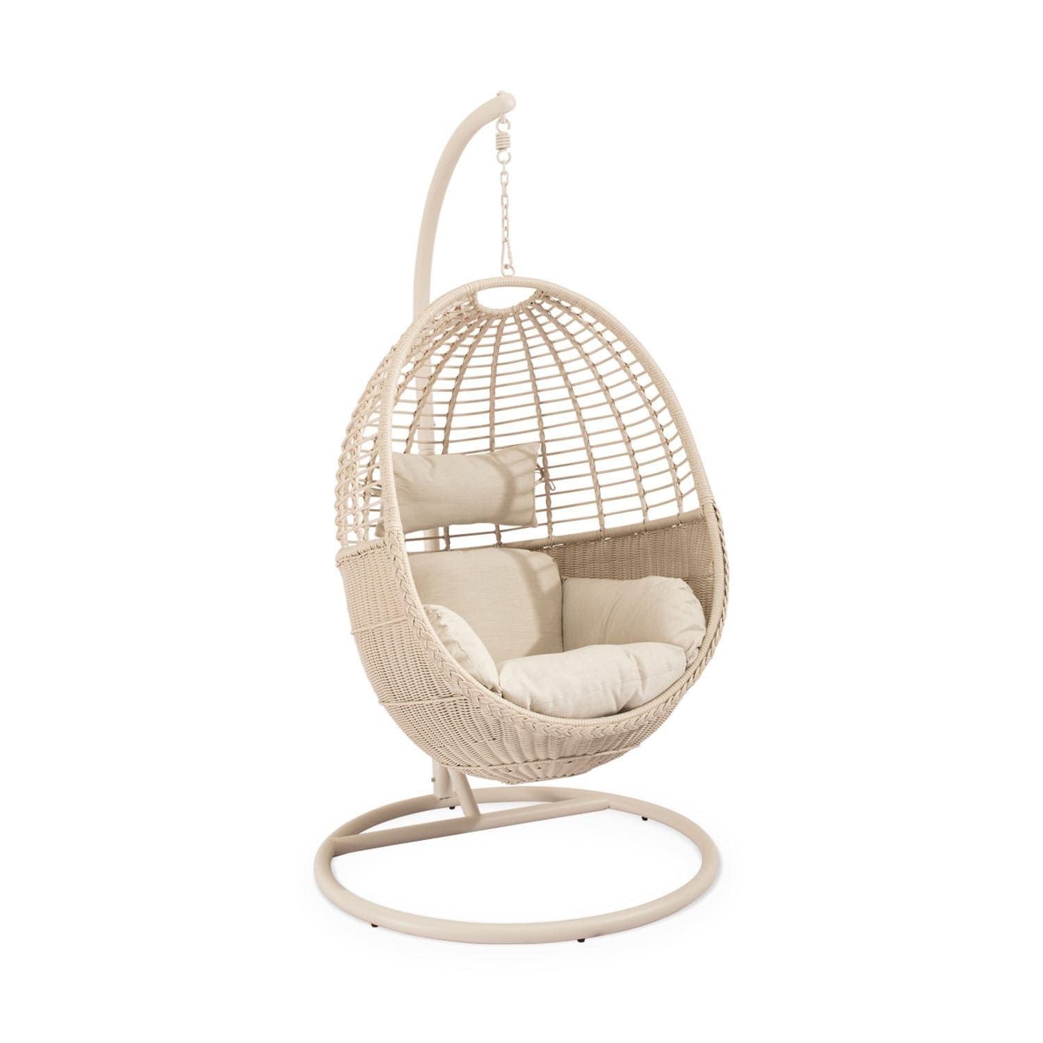 Závesné kreslo Hann sivé