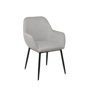 Jedálenská stolička BELASA svetlo sivá