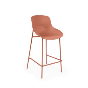 Barová stolička LETTA 66 cm terakota