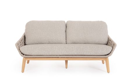 Záhradná dvojmiestna pohovka mires 168 cm béžová