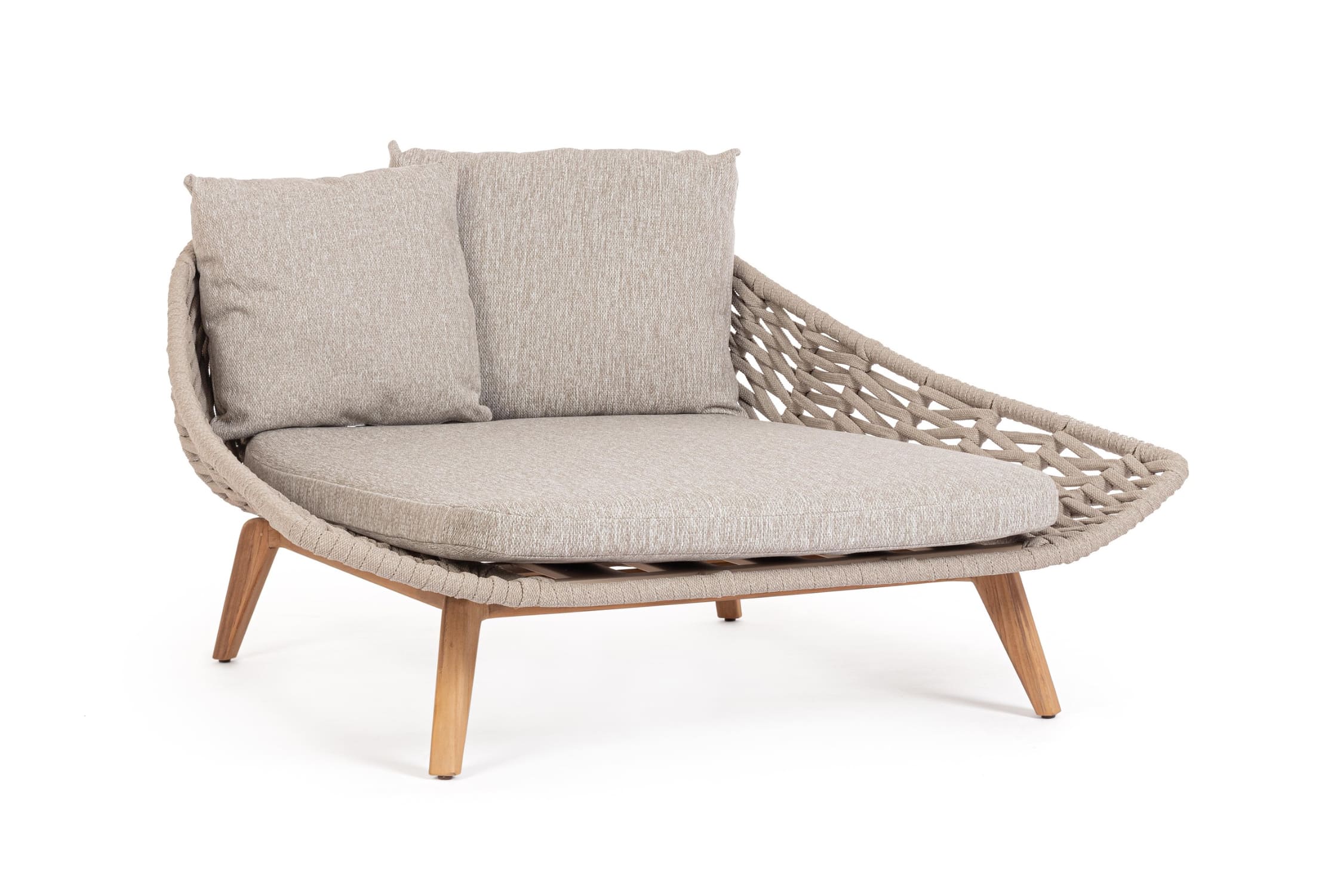 Záhradné dvojlehátko mires béžové