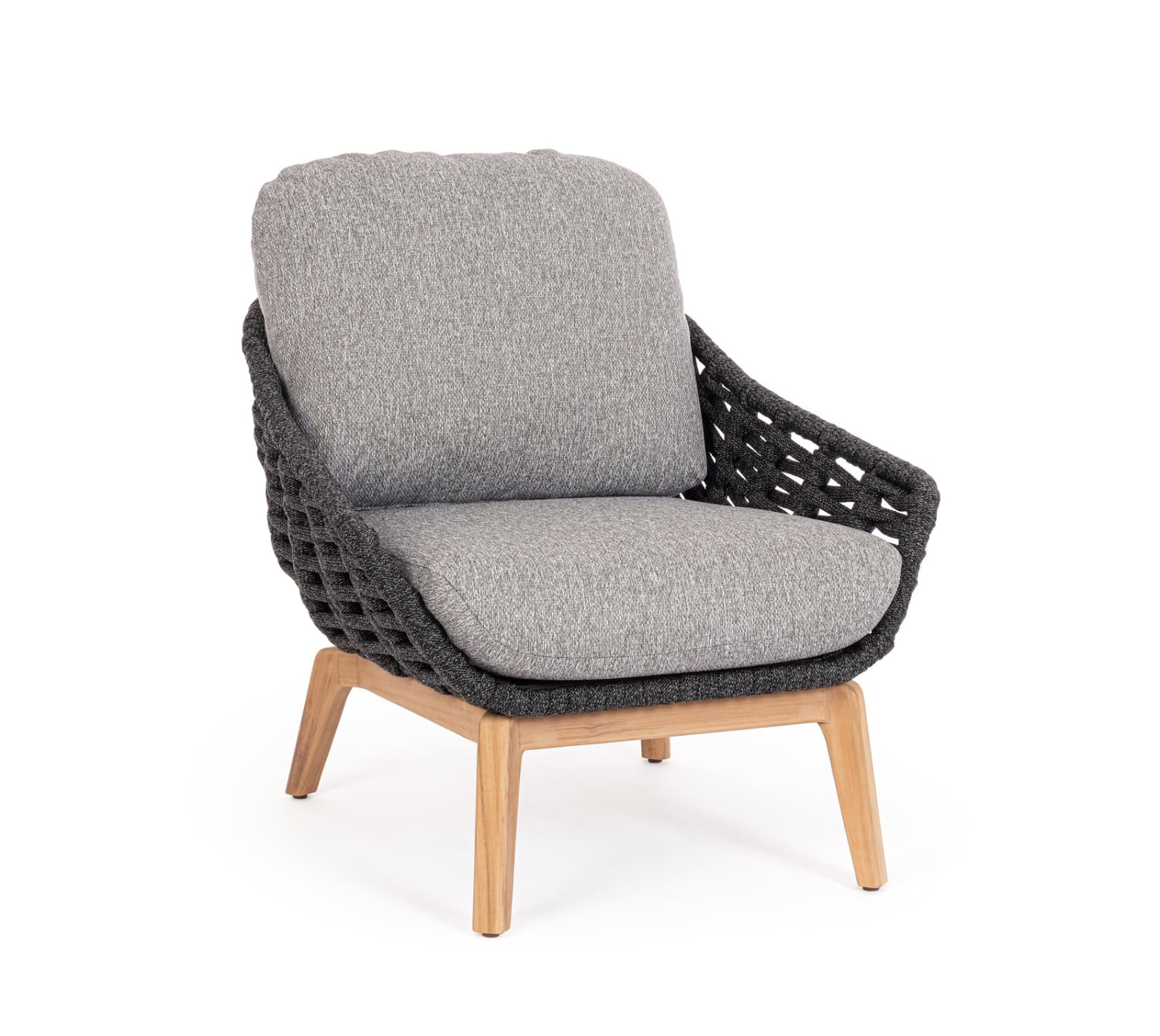 Zahradné kreslo mires tmavosivé