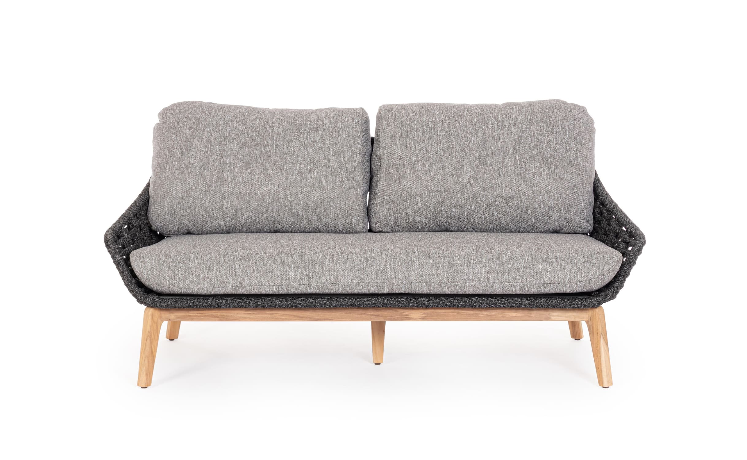 Záhradná dvojmiestna pohovka mires 168 cm tmavosivá