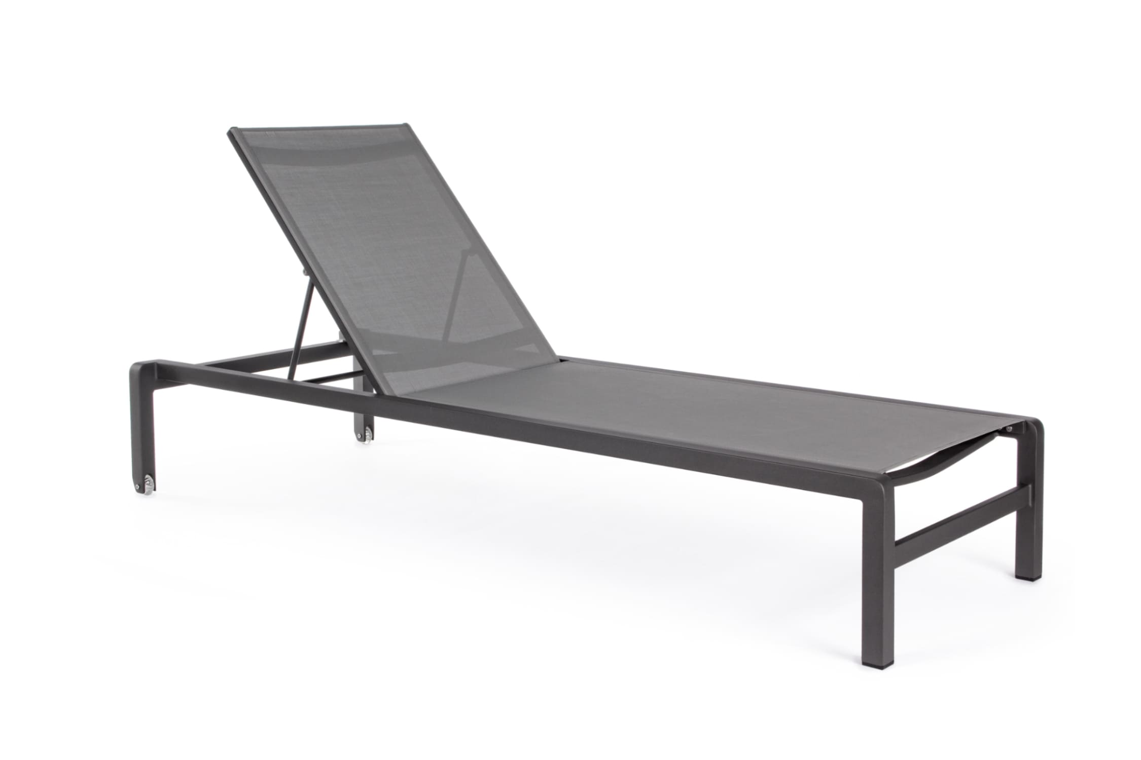 Zahradné lehátko ronoko čierne