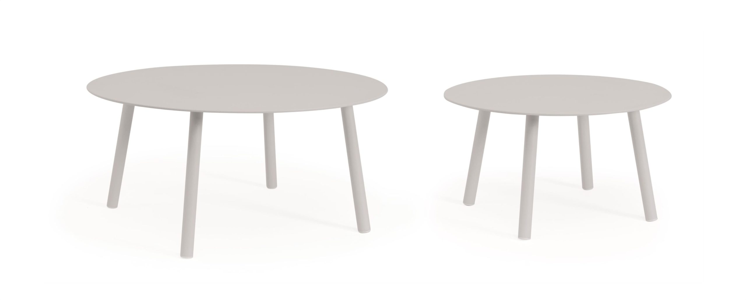 Záhradný set dvoch konferenčných stolíkov Mint svetlosivý