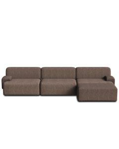 Rohová pohovka Umi 295 cm hnedá