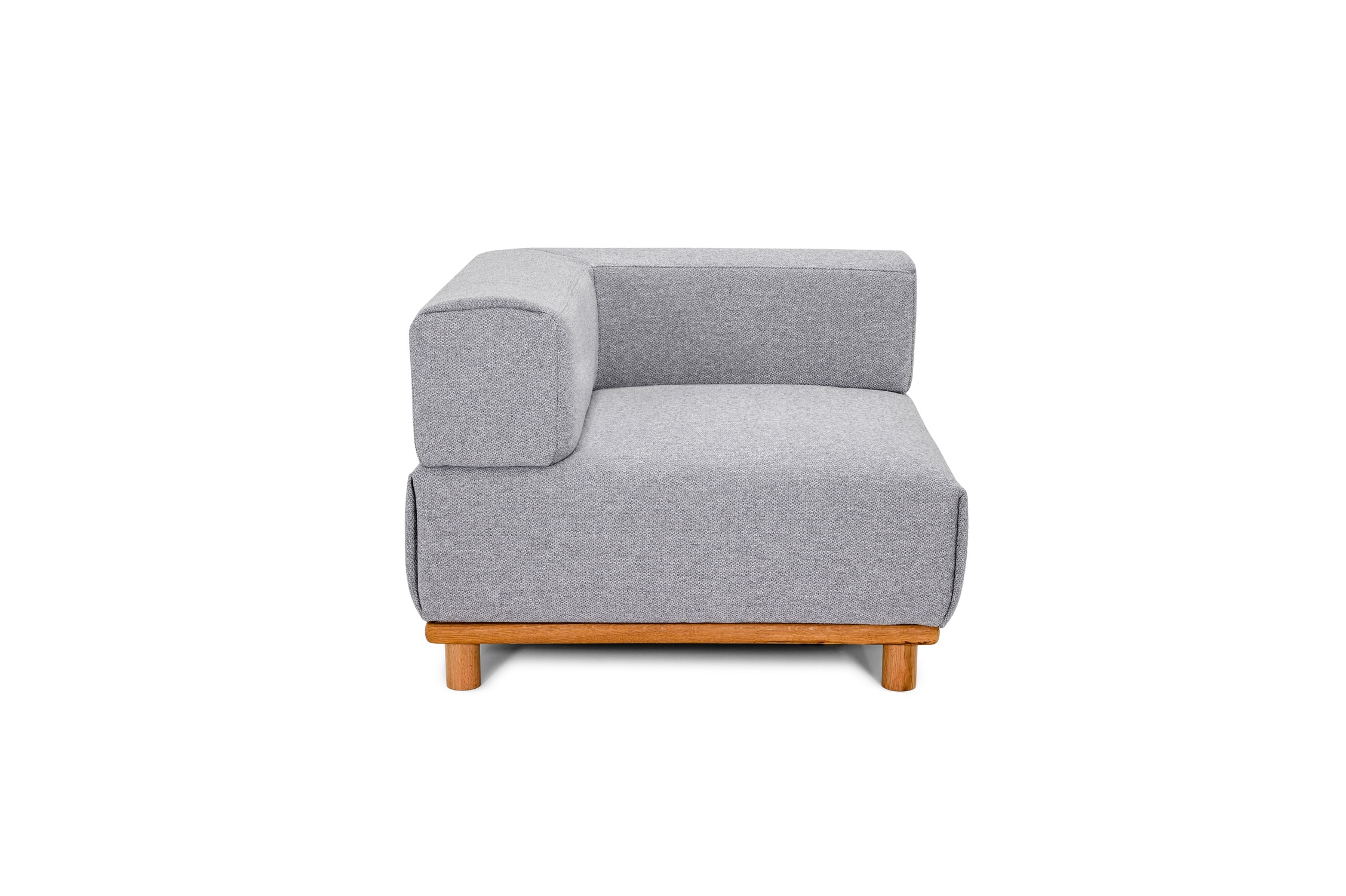 Rohový modul COCOS 90 cm ľavý sivý