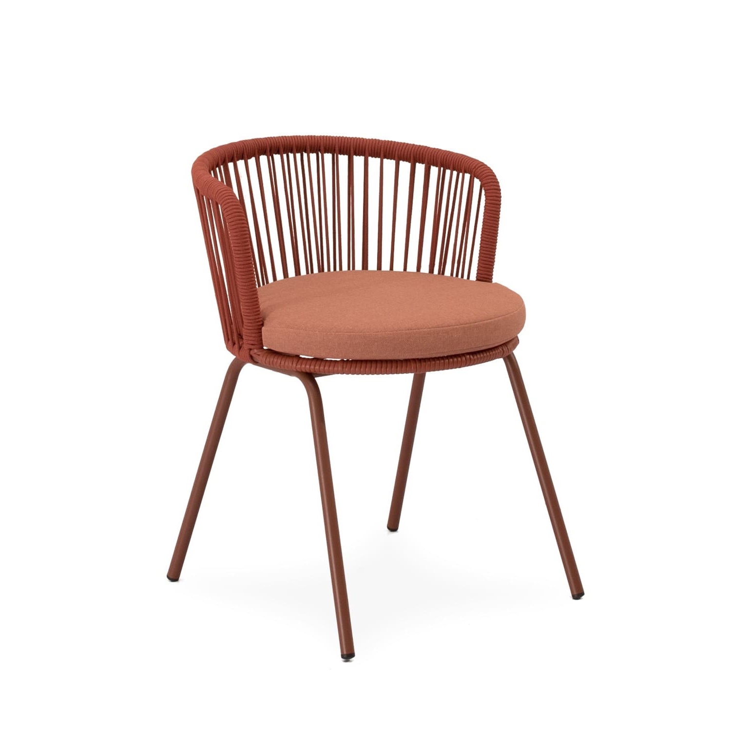 Záhradná jedálenská stolička Villan terakota