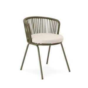 Záhradná jedálenská stolička Villan zelená