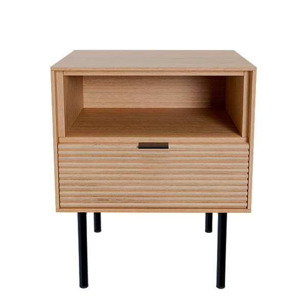 Nočný stolík KAYU 40 x 35 cm prírodný