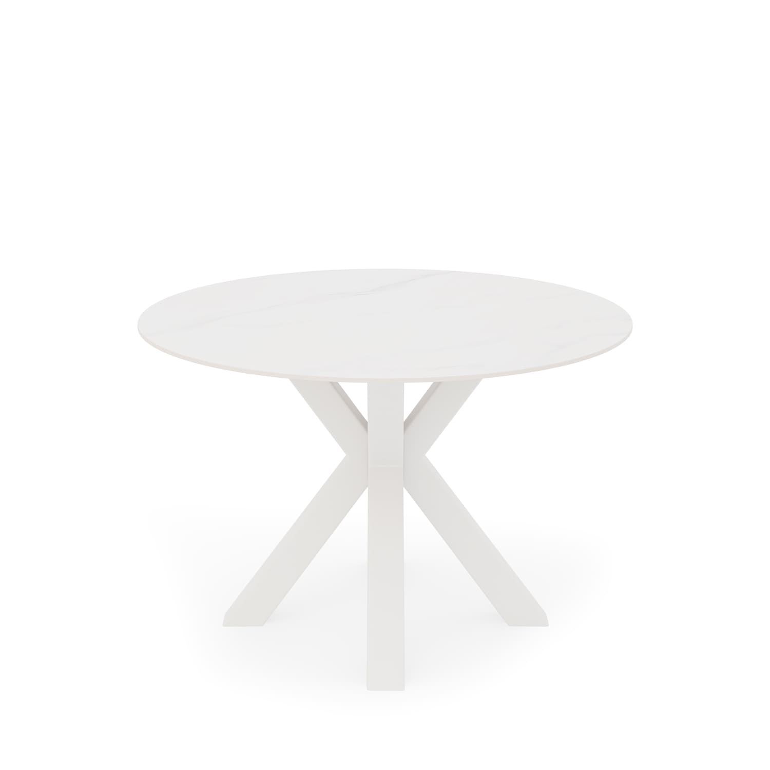 Okrúhly jedálenský stôl MAKAN ø120 biely