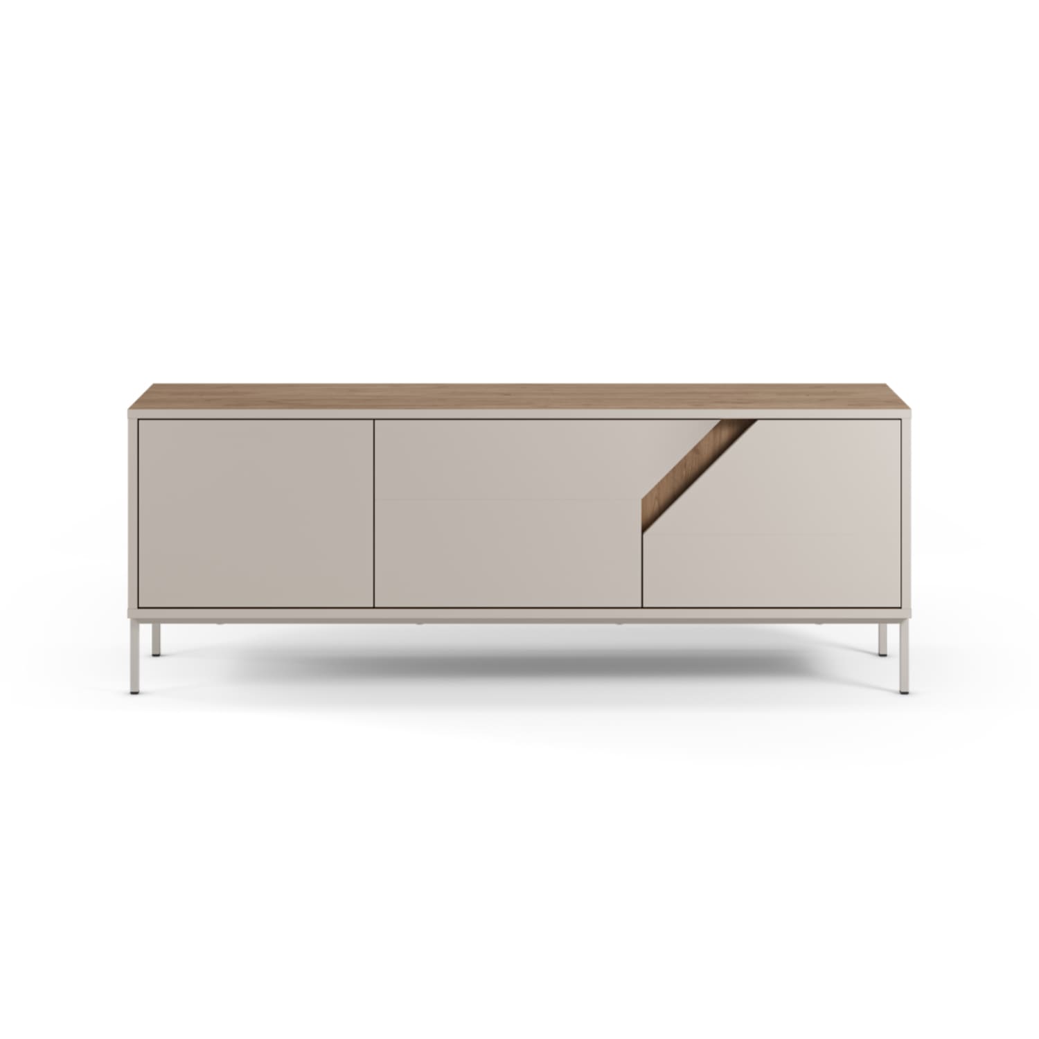 TV stolík LOU 150 x 55 cm béžový