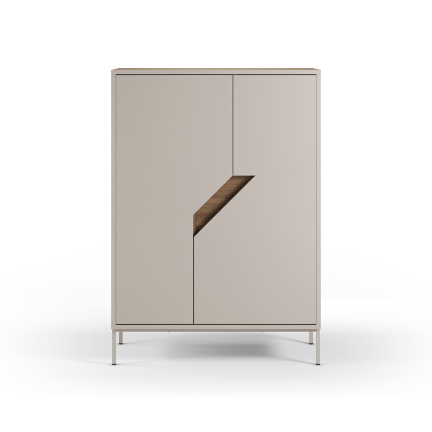 Skrinka LOU 85 x 120 cm béžová