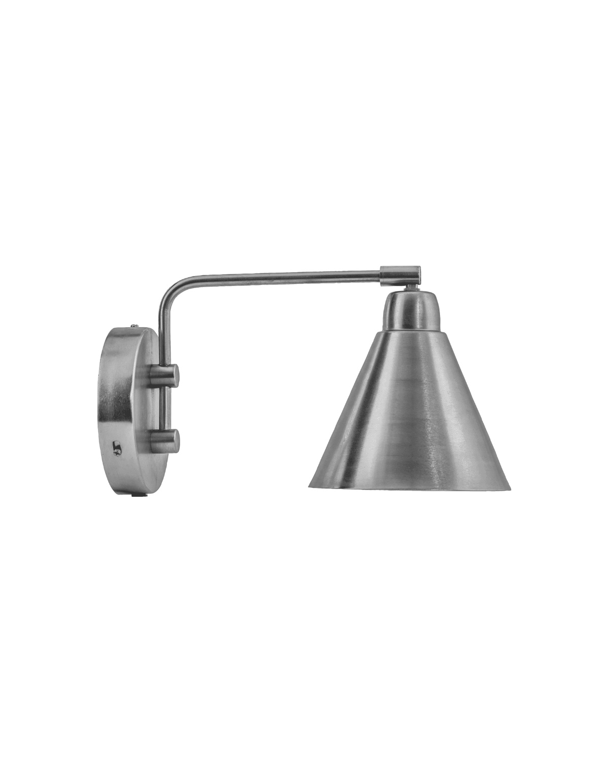 Nástenná lampa PERAK 30 cm strieborná