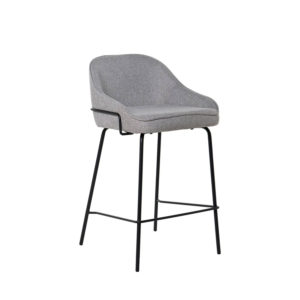 Barová stolička NYRA 66 cm svetlo sivá