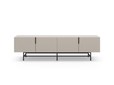 TV stolík EDZIO 200 x 35 cm krémový