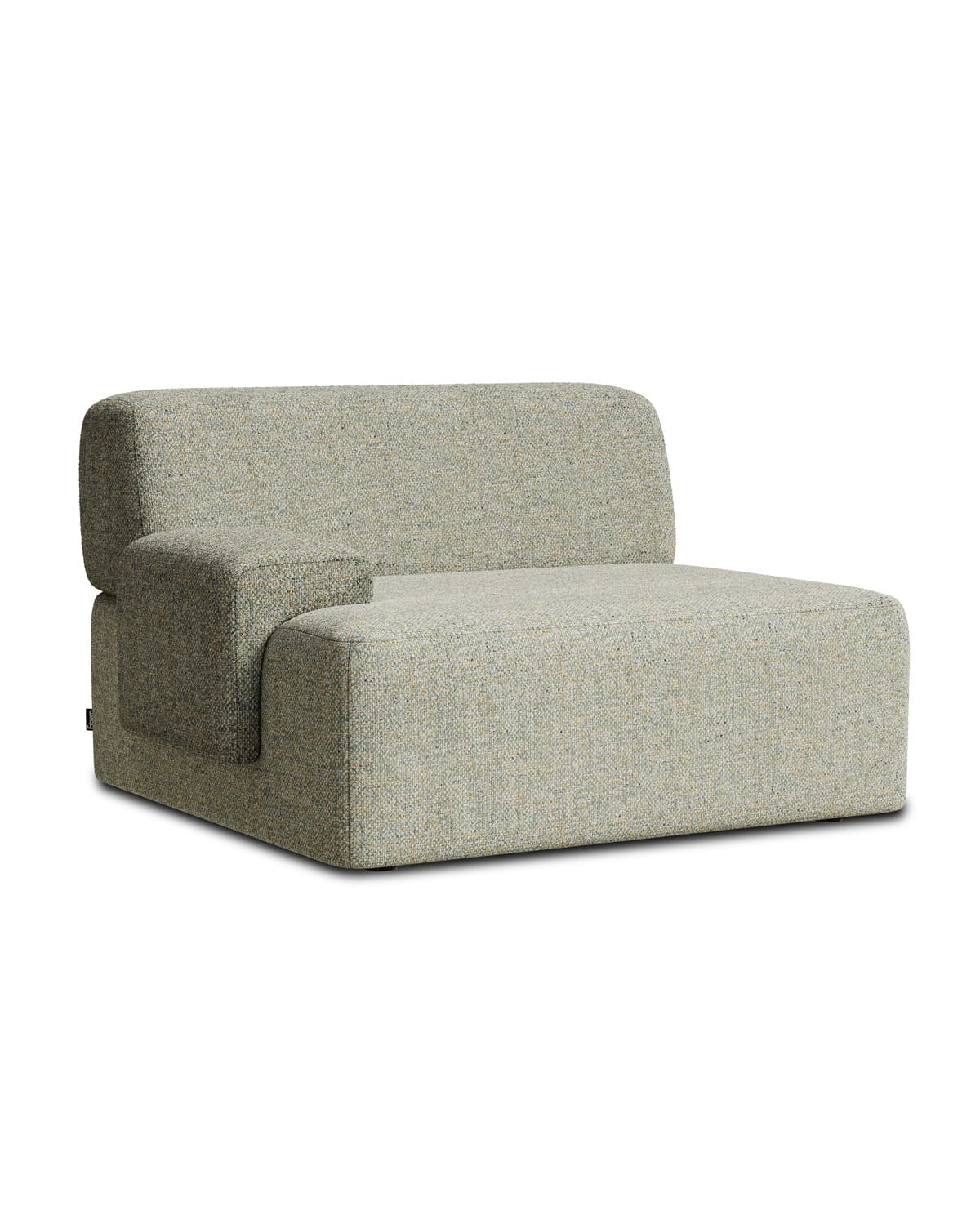 Rohový modul Umi 95 cm ľavý svetlozelený