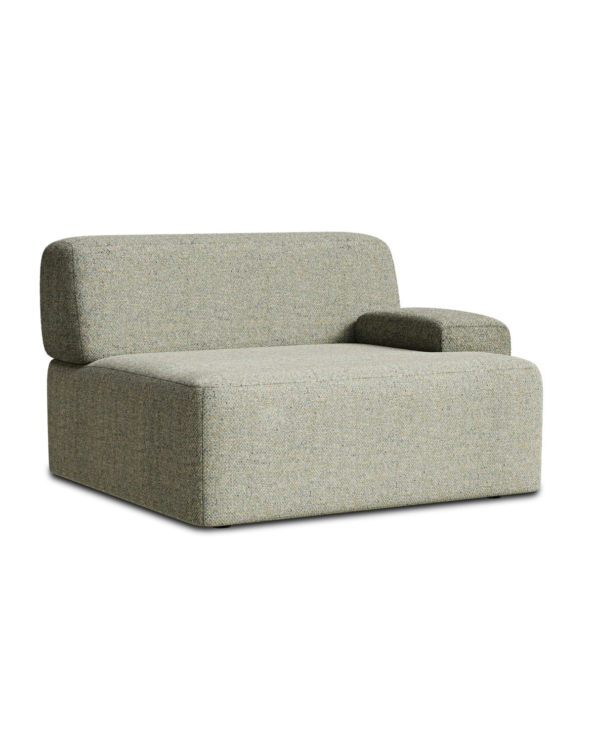 Rohový modul Umi 95 cm pravý svetlozelený