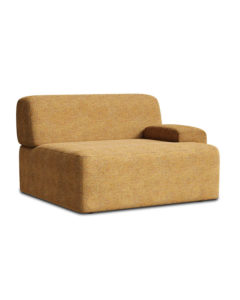 Rohový modul Umi 95 cm pravý horčicový