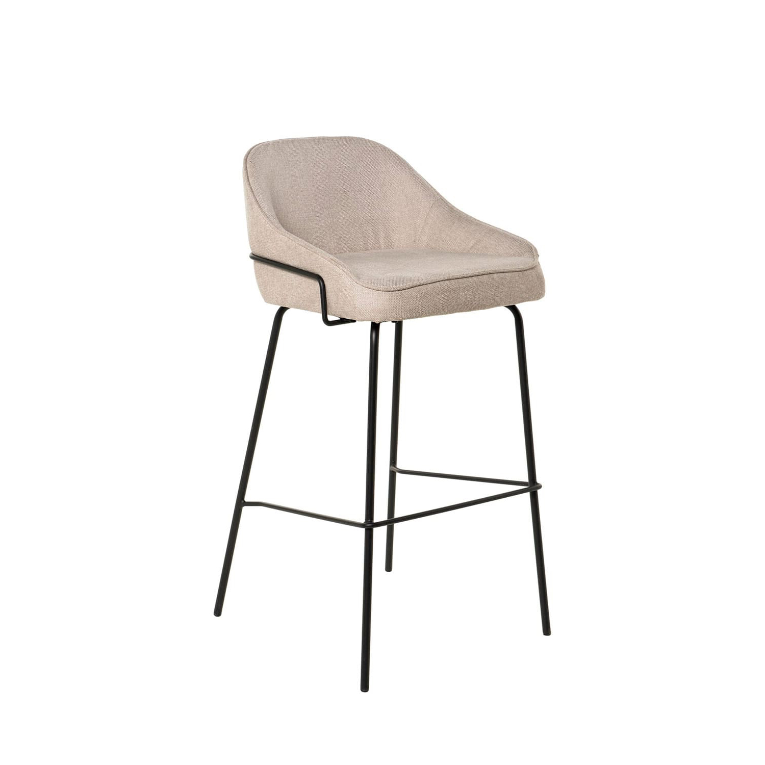 Barová stolička NYRA 77 cm béžová