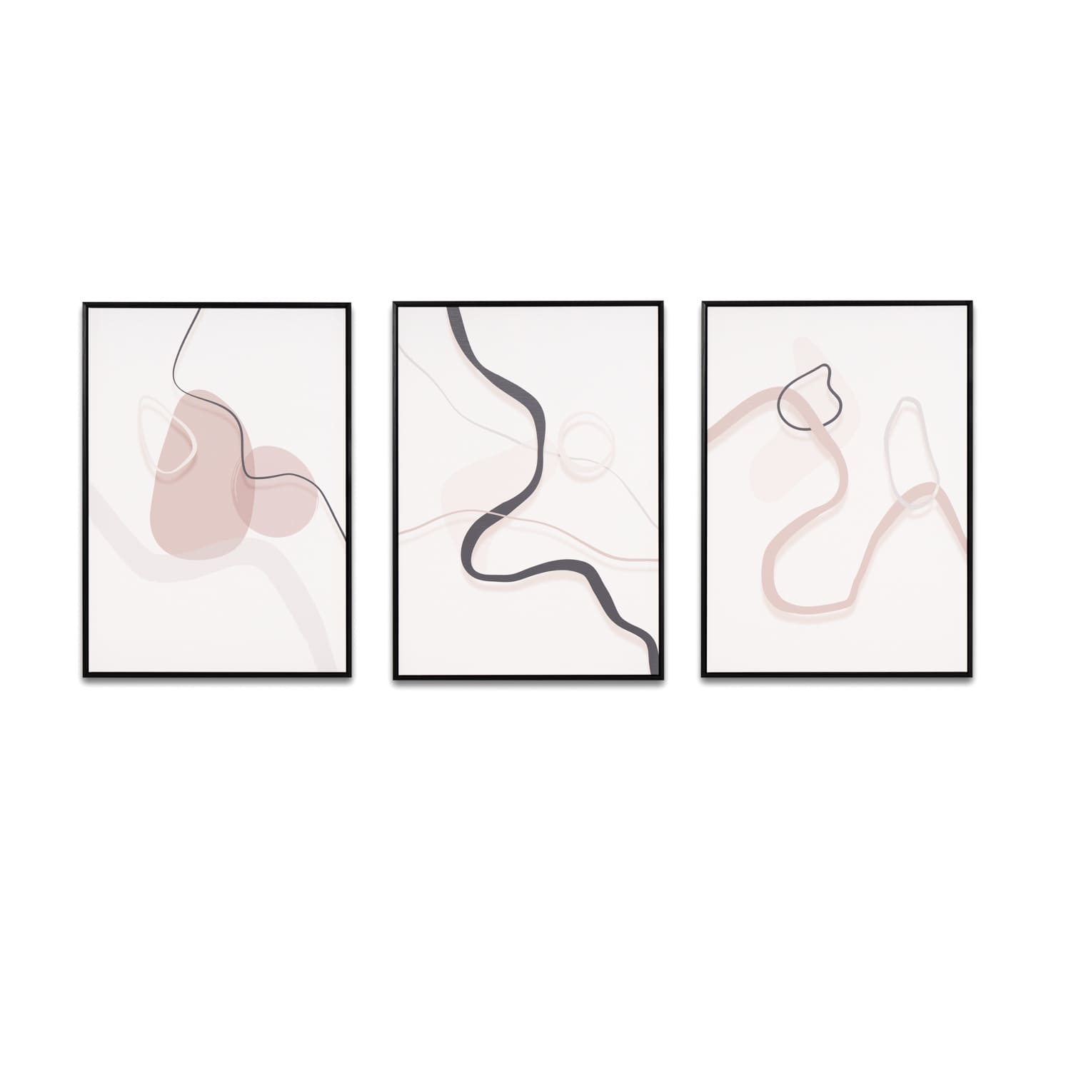 Set 3 obrazov RAINA 70 x 50 cm