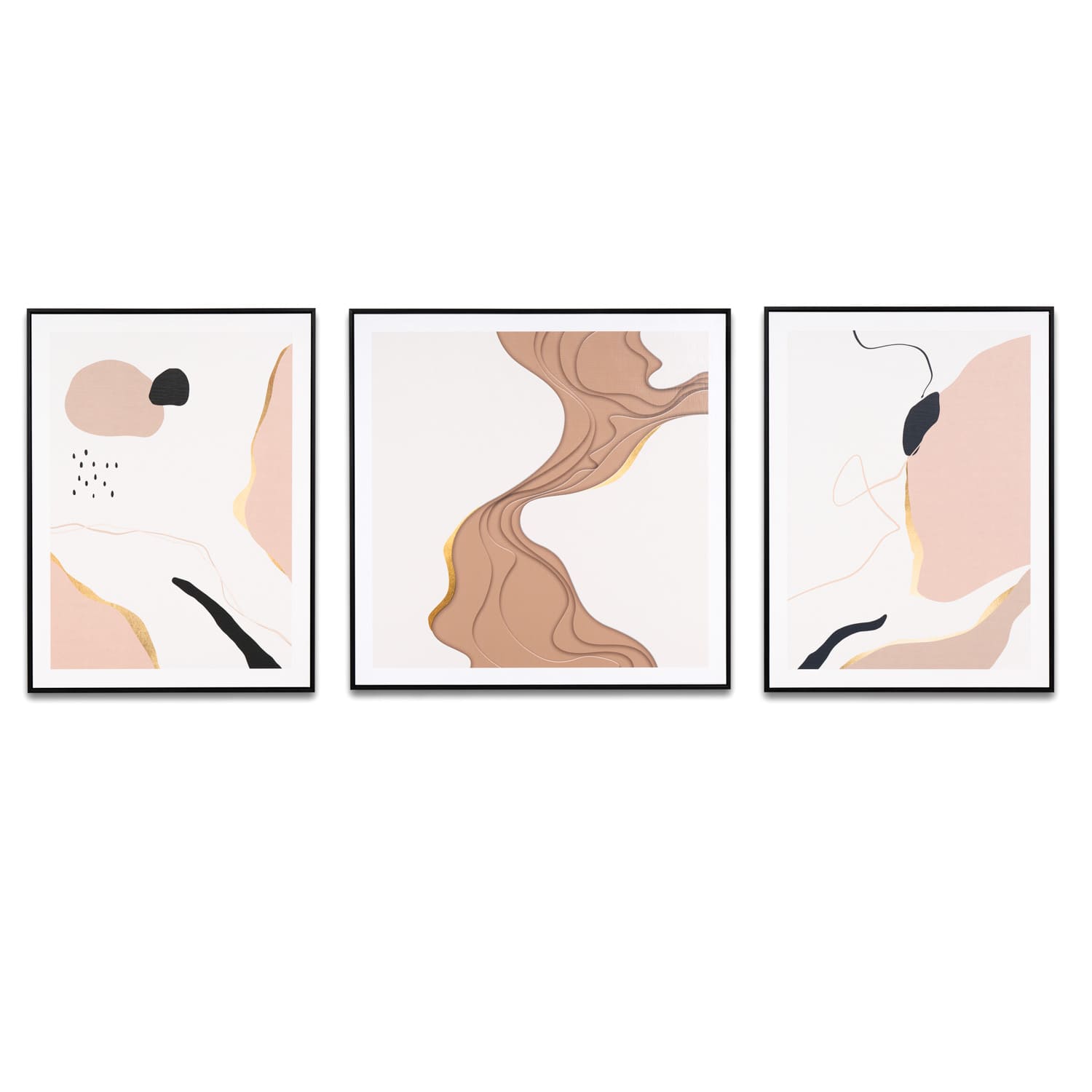 Set 3 obrazov TORU 80 x 60/80 cm