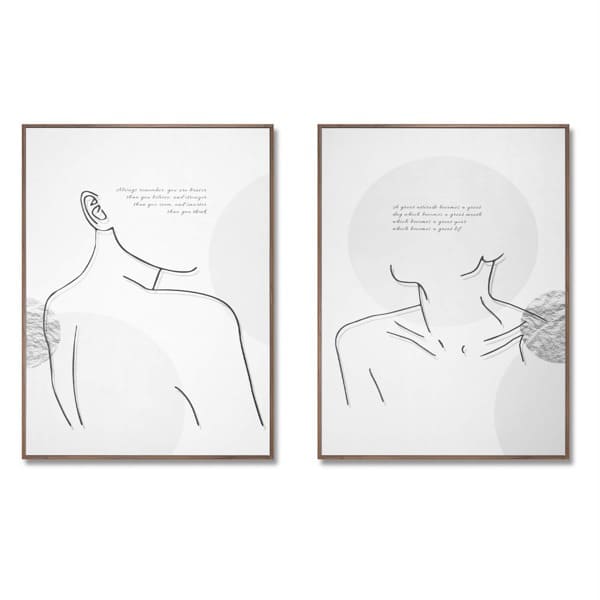 Set 2 obrazov TUARA 80 x 60 cm