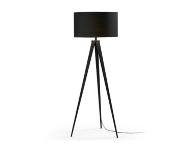 STOJACIA LAMPA UNAGI ČIERNA