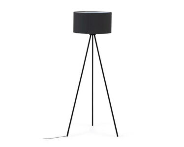 Kovová stojacia lampa Akia čierna