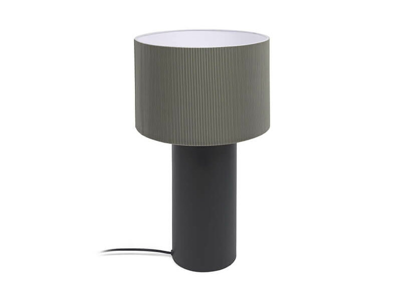 Kovová stolná lampa Anicimida čiernosivá