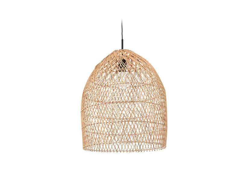 Ratanová lampa Alitimod Ø 44 cm prírodná