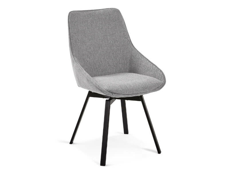 OTOČNÁ STOLIČKA VALENTINO SVETLO sivá