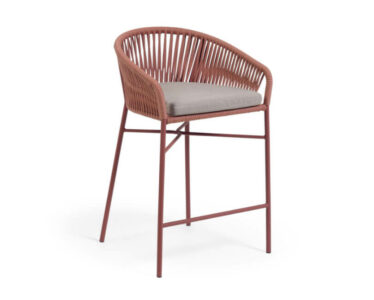 Barová stolička ariel ružová