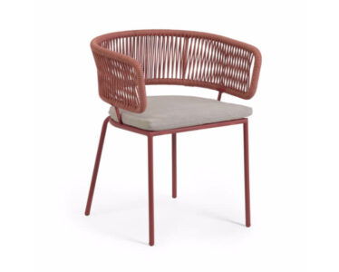 Záhradná stolička nadin ružová