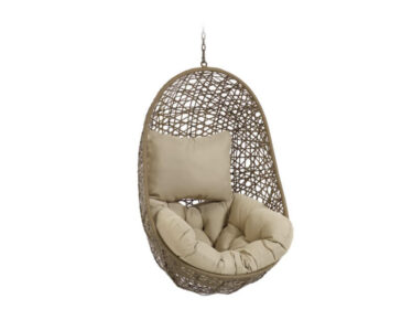 Závesné kreslo florina hnedé