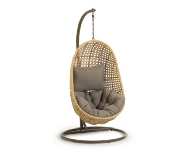 ZÁHRADNÁ ZÁVESNÁ STOLIČKA CIRA S PODSTAVCOM PRÍRODNÁ