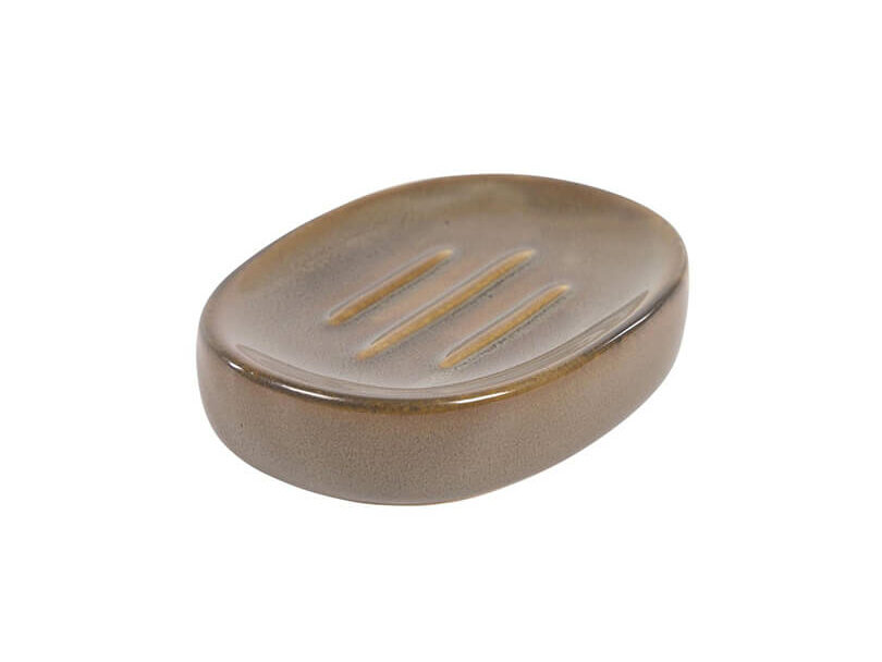 Keramická podložka pod mydlo Anilodreb hnedá