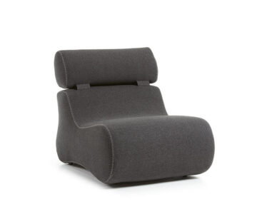 Kreslo Bulc tmavo sivé