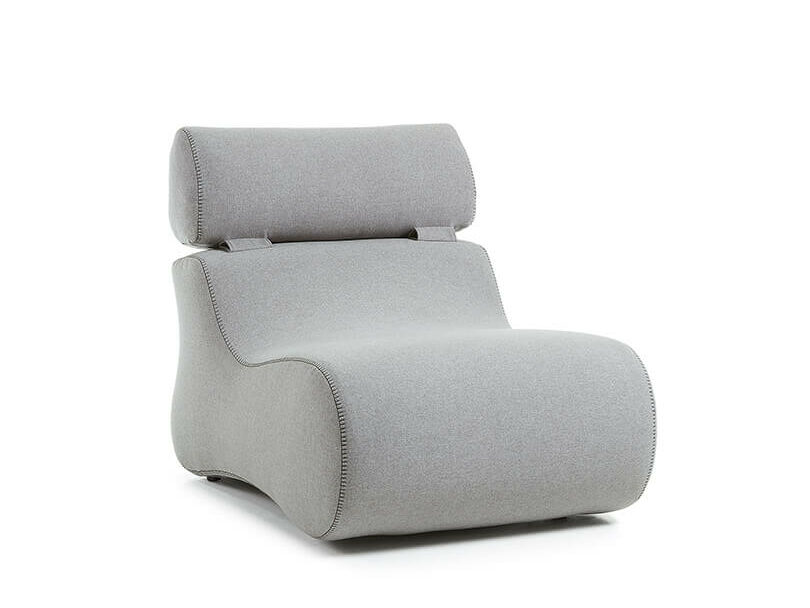 Kreslo Bulc svetlo sivé