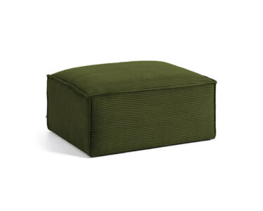 Otoman blok 90 x 70 cm zelený menčester