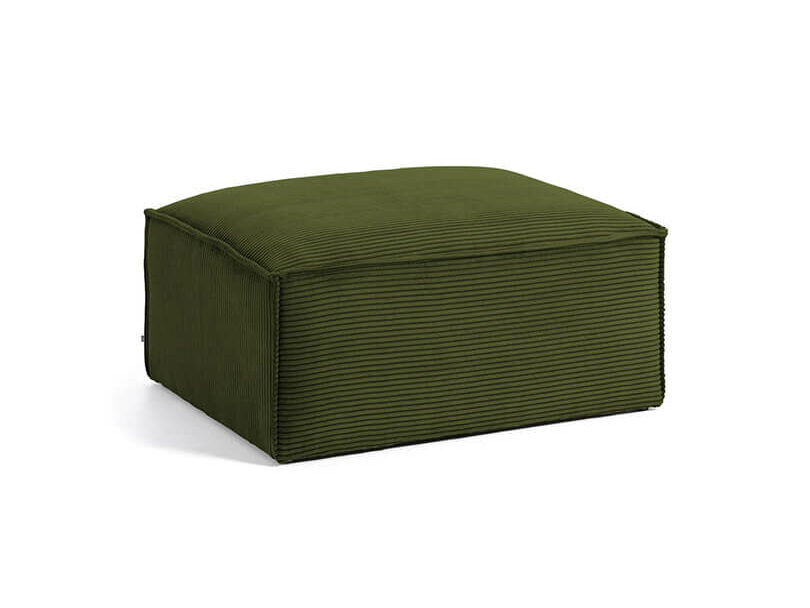 Otoman blok 90 x 70 cm zelený menčester