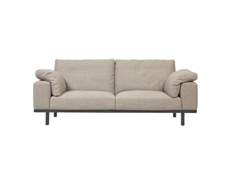 TROJMIESTNA POHOVKA NOA TMAVÉ NOHY 230 CM BÉŽOVÁ