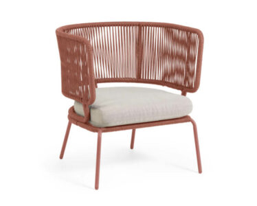 ZÁHRADNÉ KRESLO NADIN RUŽOVÉ